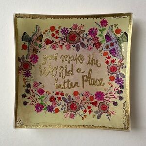 You Make The World A Better Place Glass Tray